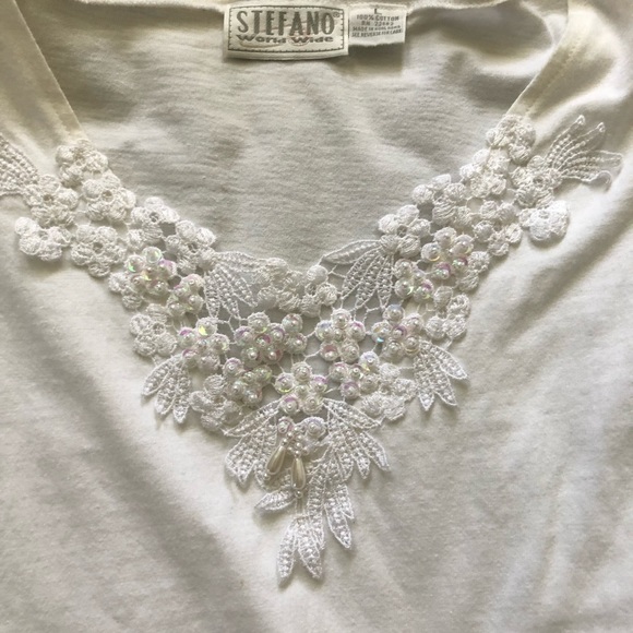 5 for $25–STEFANO BEADED LADIES TOP - Picture 3 of 7